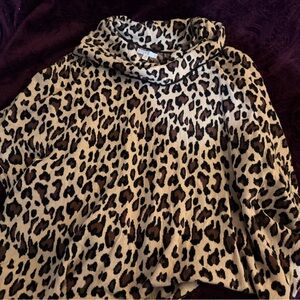 Express Animal Print Knit Top